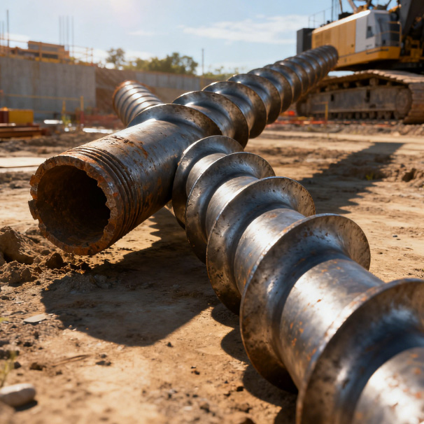 Malaking diameter na spiral pipe piles